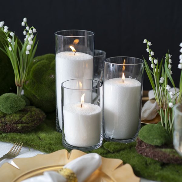 White Sand Candle Trio Set