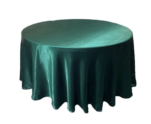 Satin Tablecloth - Emerald Green
