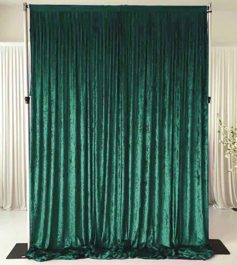 Emerald Green Velvet Drapes