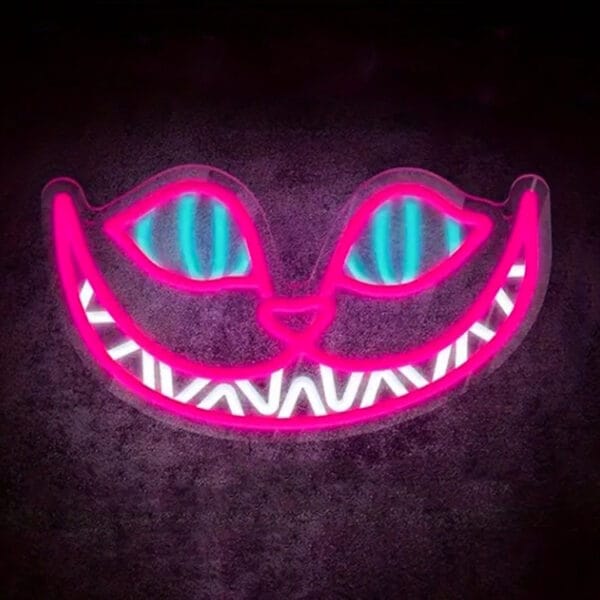 Cheshire Cat Smile Neon Sign