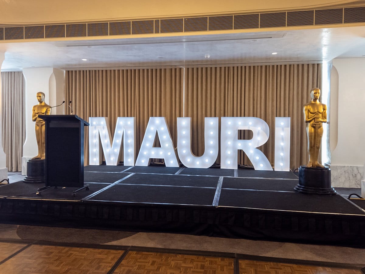 Mauri 2025 Sydney DinnerLight Up Letters Stage Decoration