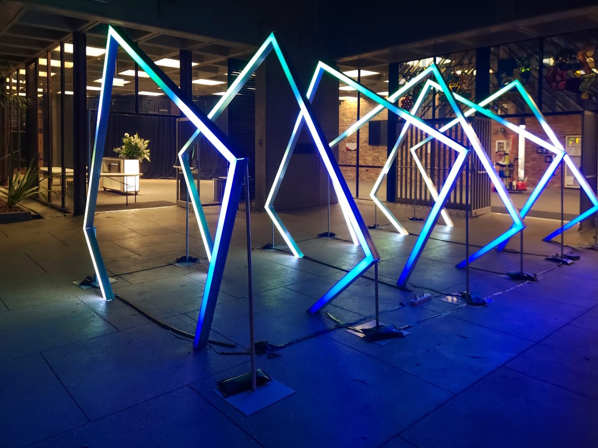 University of Newcastle rgb tunnel lights