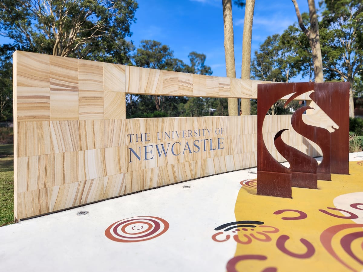 University of Newcastle sign