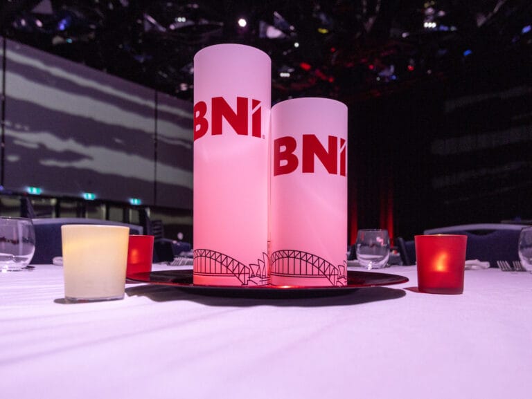 BNI Sydney Dinner Centrepiece Shot