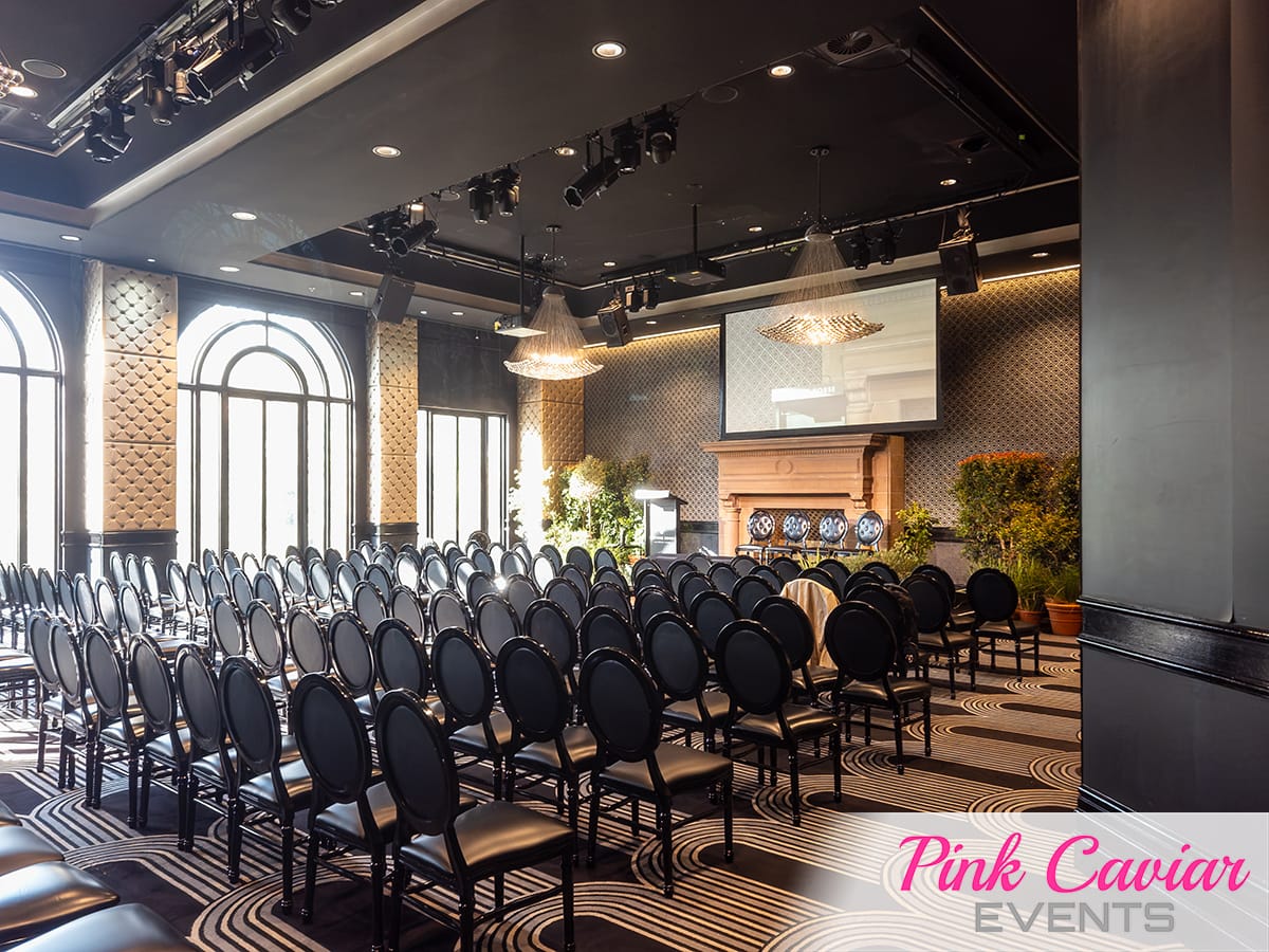 Corporate Conference Set Up with Plants