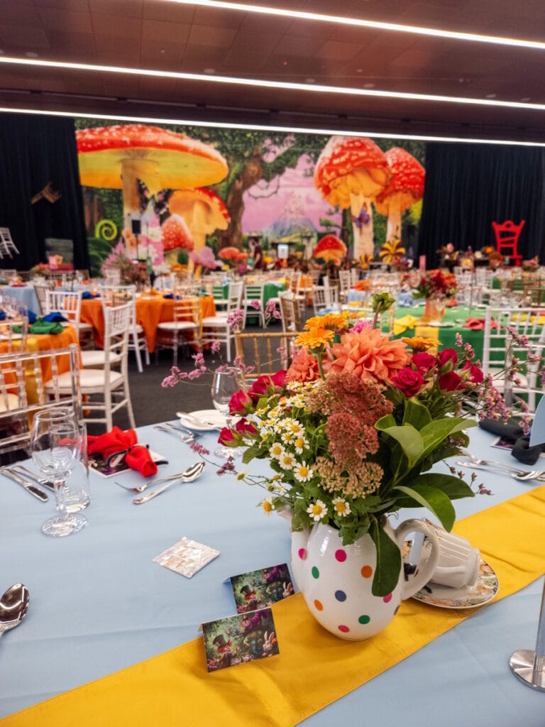 Mad Hatter Styling Table Centrepiece and Stage