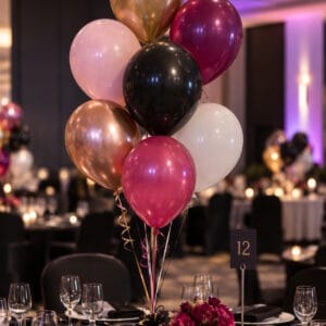 7 balloon bunch arrangement